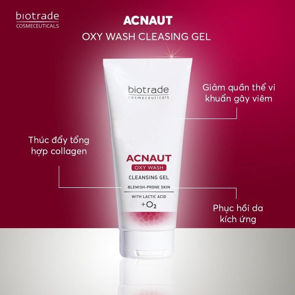 Làm sạch nhẹ nhàng – Acnaut Oxy Wash