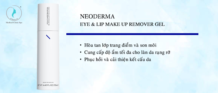 Công dụng của Neoderma Eye & Lip Makeup Remover Gel
