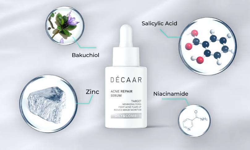 Thành phần Decaar Acne Repair Serum