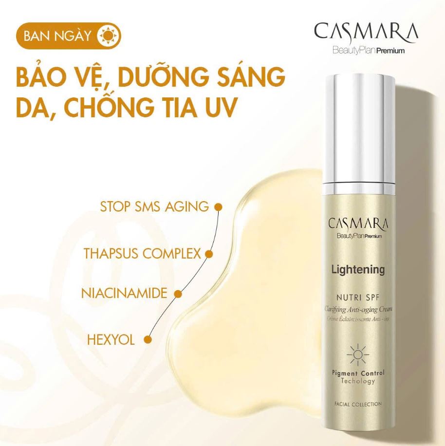 Hình: CASMARA Lightening Clarifying Anti-Aging Cream SPF50