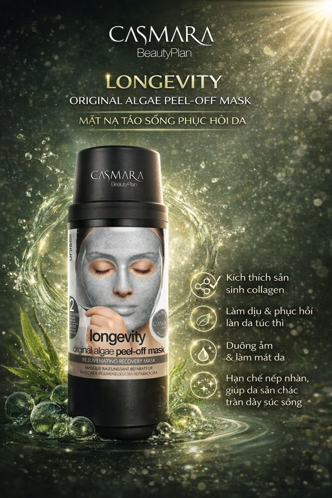 Hình: Công dụng Casmara Longevity Algae Peel-Off