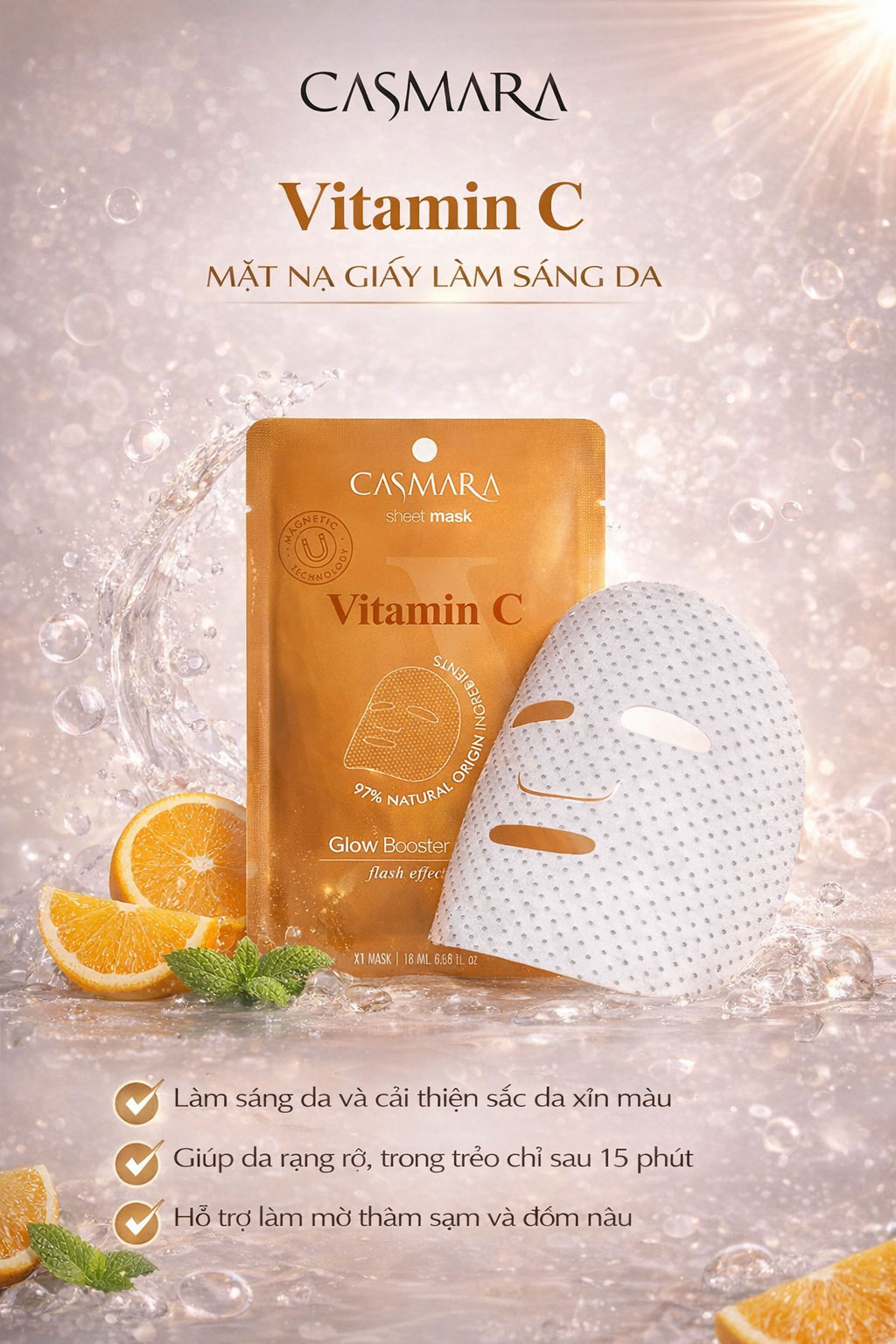 Hình: Công dụng Mascara Glow Booster Mask