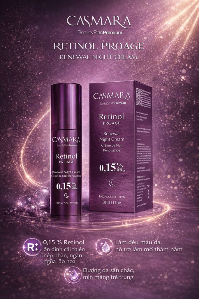 Hình: Công dụng CASMARA Retinol Proage Renewal Night Cream