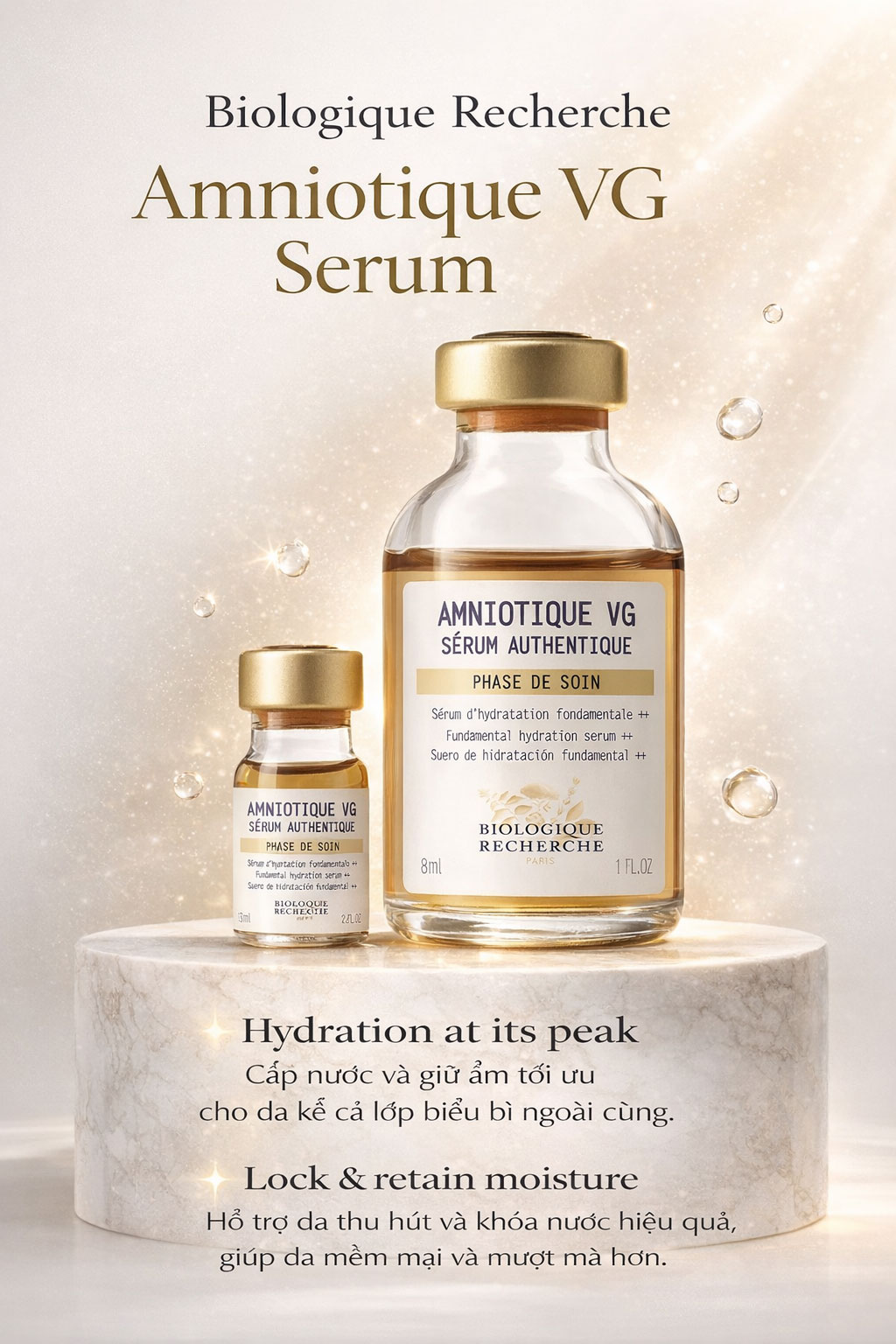 Hình: Công dụng Biologique Recherche Amniotique VG Serum