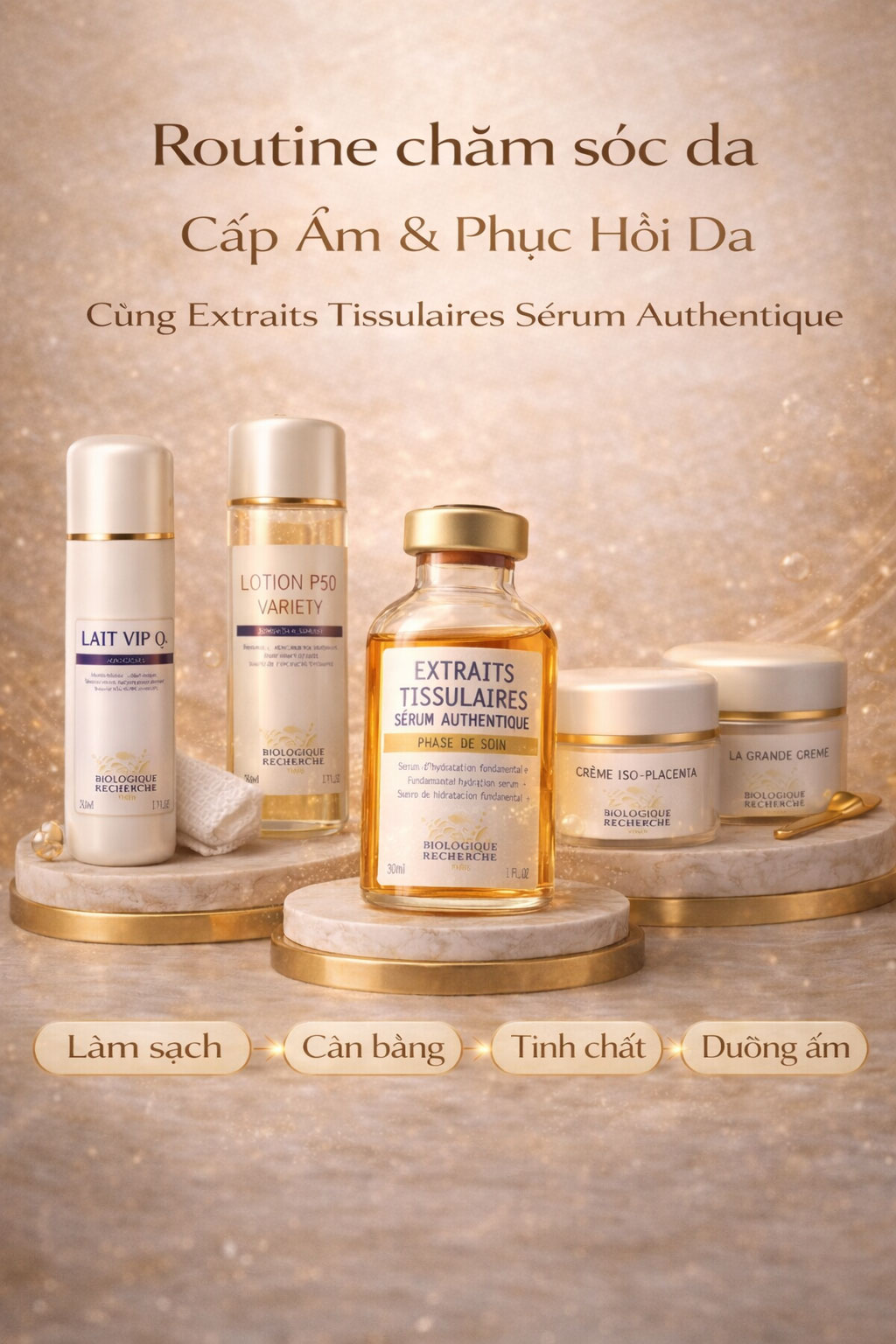 Hình: Routine Biologique Recherche Extraits Tissulaires Sérum Authentique