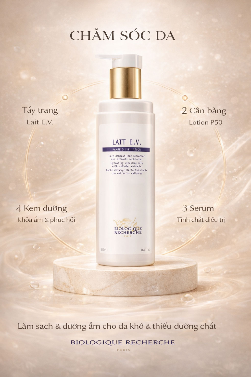 Hình: Routine Biologique Recherche Lait E.V.