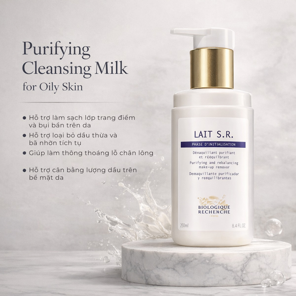 Hình: Công dụng Biologique Recherche Lait S.R.