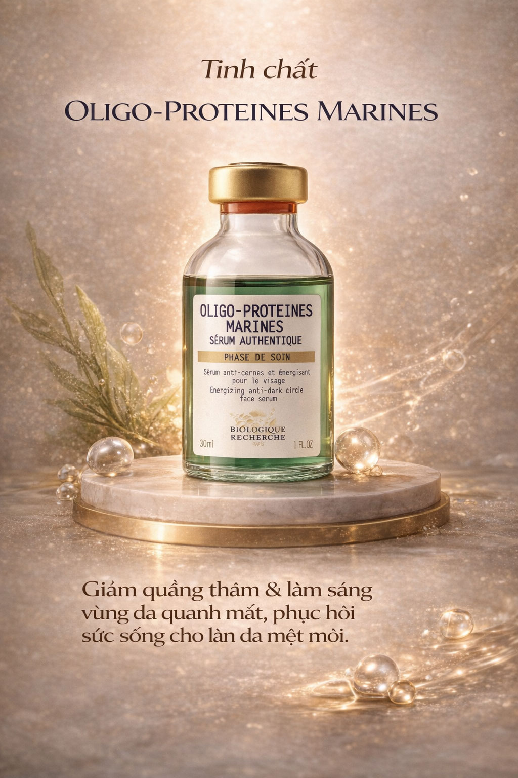 Hình: Công dụng  Serum Oligo-Proteines Marines