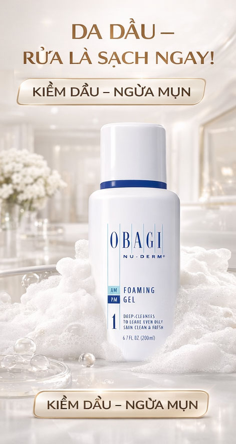 Sữa rửa mặt tạo bọt Obagi Foaming Gel