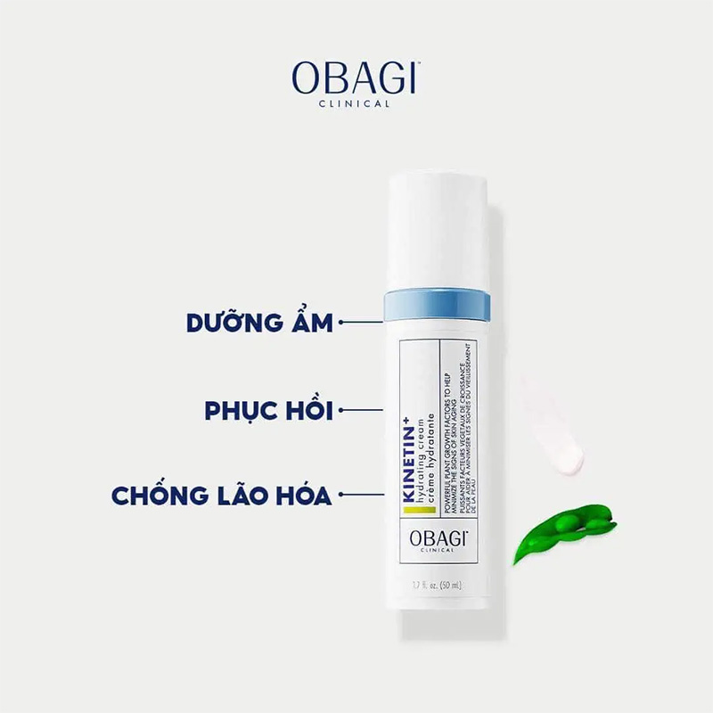 Hình: Công dụng Obagi Clinical Kinetin+ Hydrating Cream
