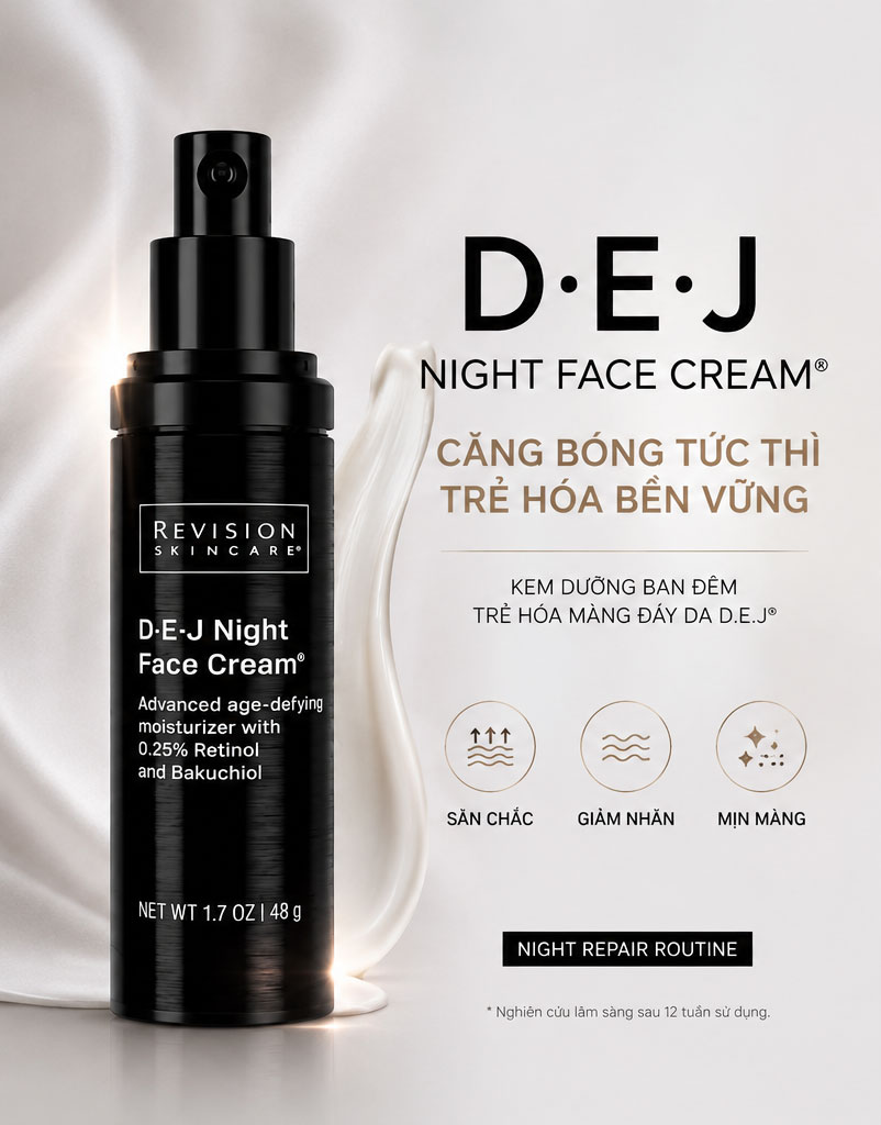 Hình: Kem căng bongs da tức thì D.E.J Night Face Cream