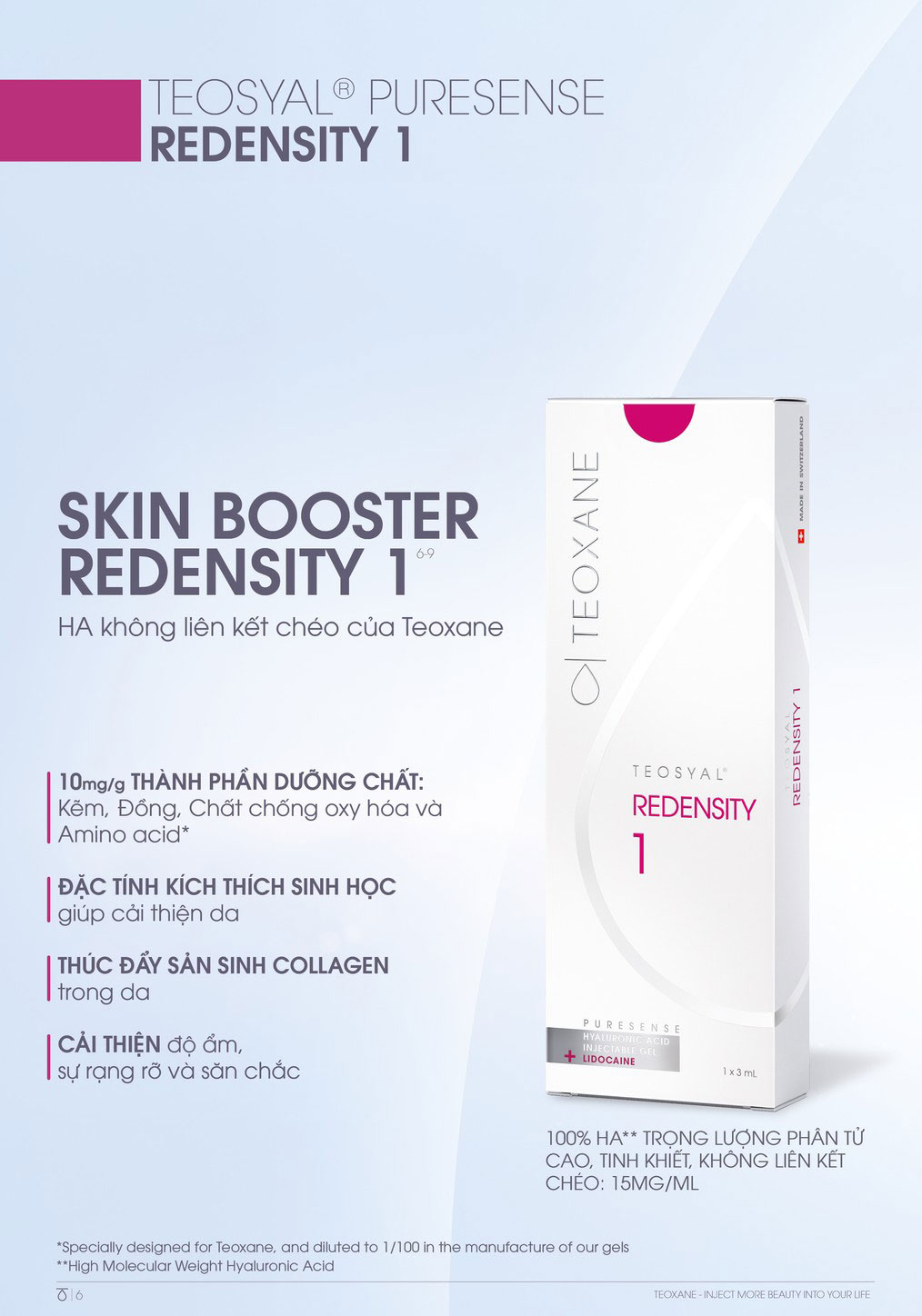 Hình: Sản phẩm Teoxane Redensity 1