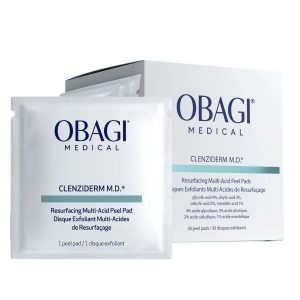 Obagi Clenziderm M.D. Resurfacing Multi-Acid Peel Pads - Miếng Làm Sạch Tế Bào Da Chết